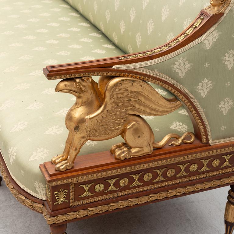 An Empire style sofa, first half of the 20th century.
