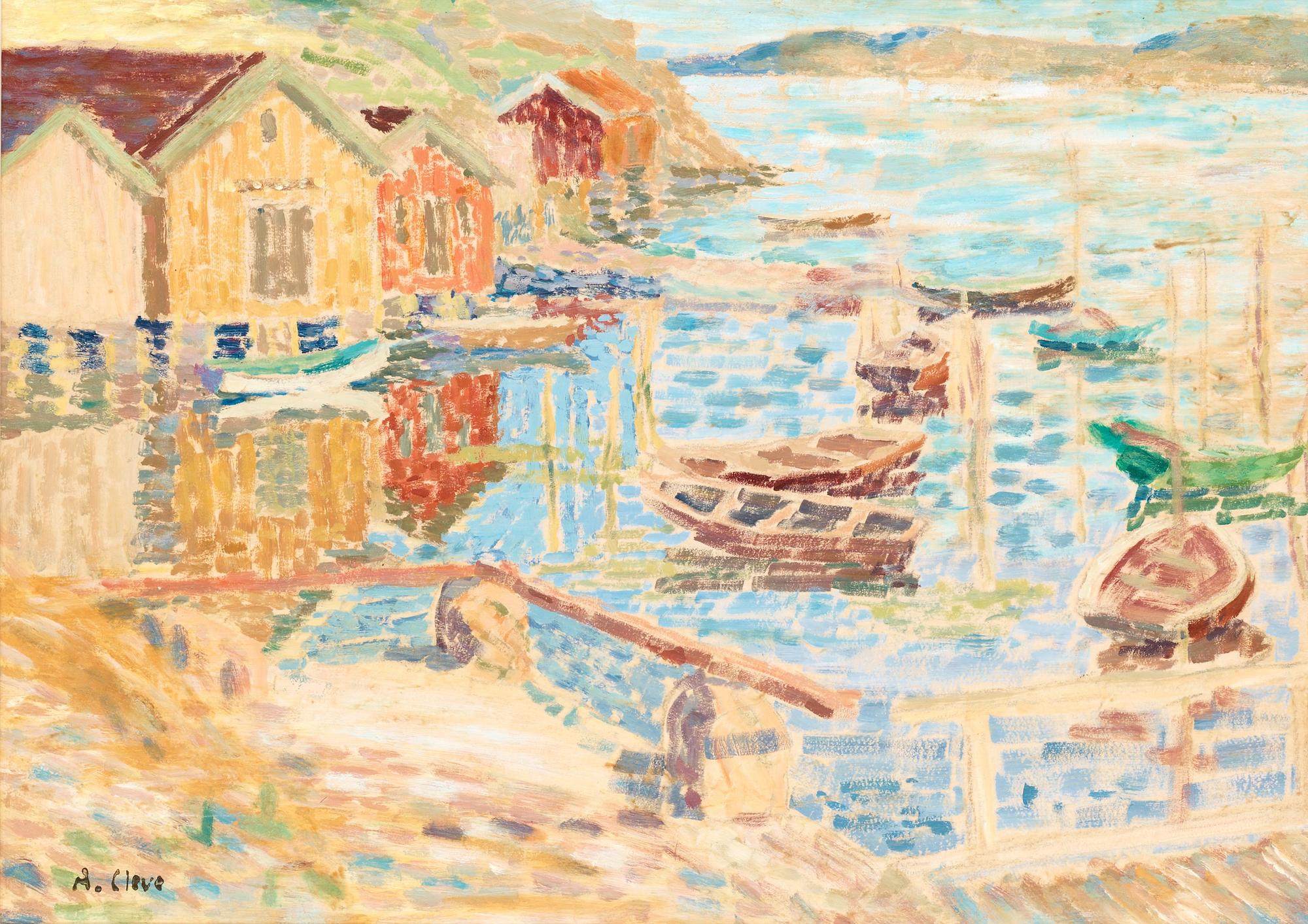 Agnes Cleve, "Sjöbodar och båtar".