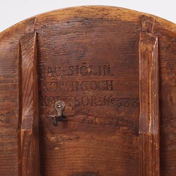 Fällbord, av Jacob Sjölin (mästare i Köping och Kungsör 1767-1785).