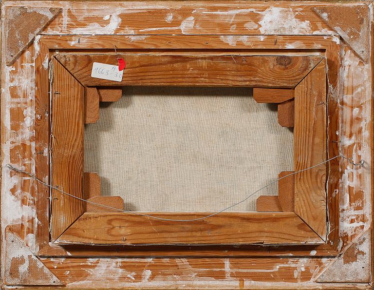 OKÄND KONSTNÄR, olja på duk, signerad DC, omkring sekelskiftet 1900.