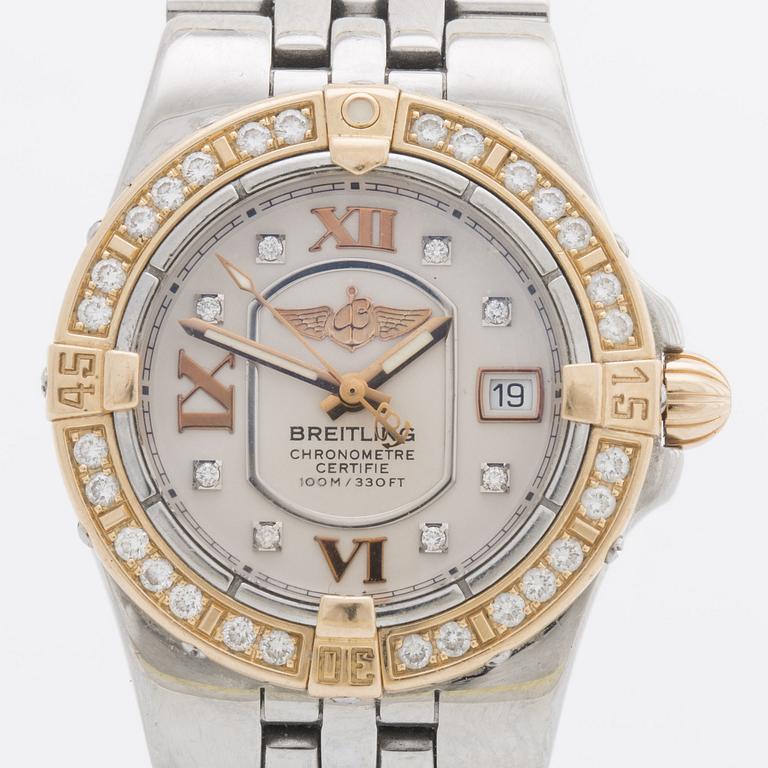 BREITLING Starliner C71340 ladies wristwatch, 100 m/330 ft, 30 mm.