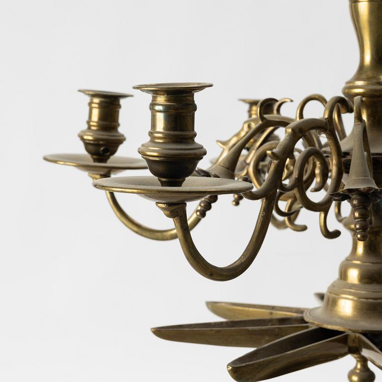 Ljuskrona, barockstil, omkring 1900.