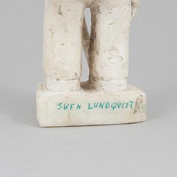 A Sven Lundqvist alabaster sculpture, signed.