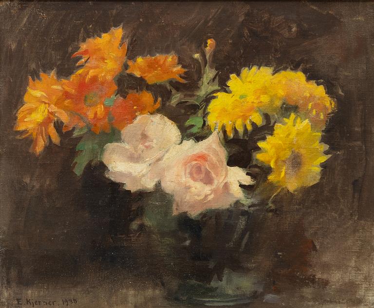Esther Kjerner, "Krysantemum och rosor".