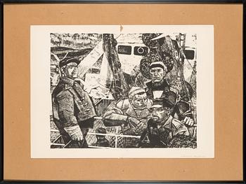 Alo Hoidre, lithograph, signed and dated -65.