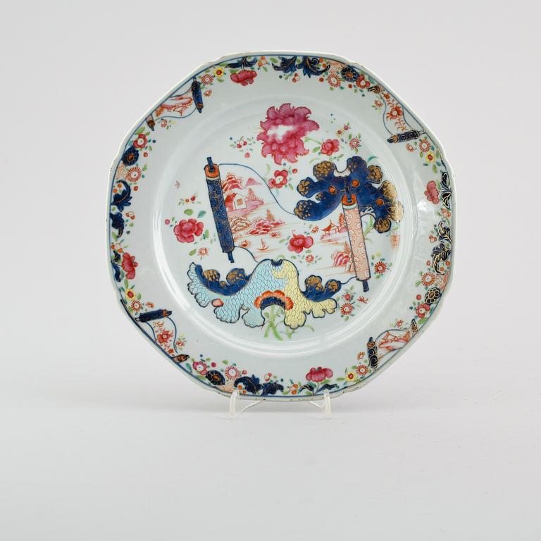 TALLRIK, porslin, Kina, Qianlong 1736-1795.