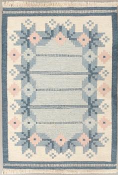 Rug, flat weave, approx. 233x173 cm.