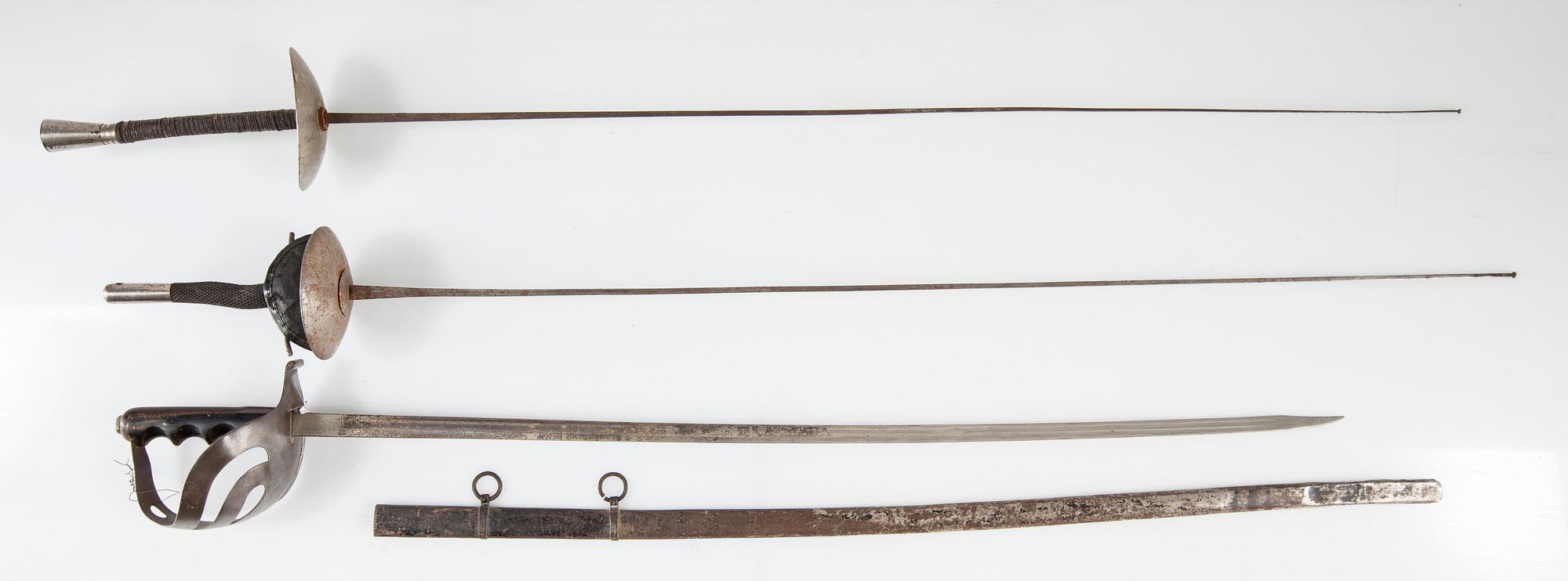 BLANKVAPEN, 3 st, 1800-tal.