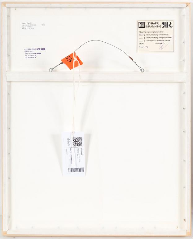 ANDERS WIDOFF, olja på melitrace, 1996.