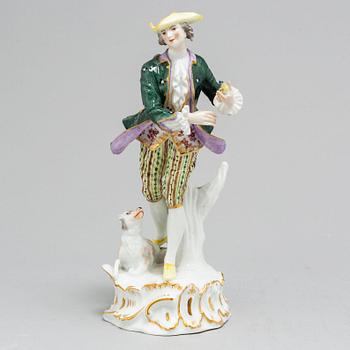 A Geman porcelain figurine, 20th Century, Meissen like mark.