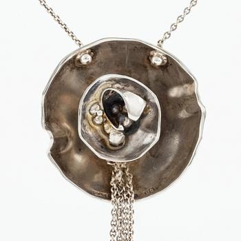 Rosa Taikon, a pendant, silver, Stockholm 1970.