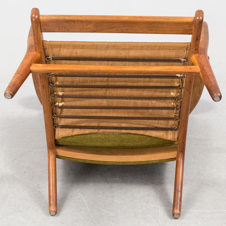 HANS J WEGNER, an oak 'AP-15 easy chair from AP-Stolen, Denmark, 1950's/60's.