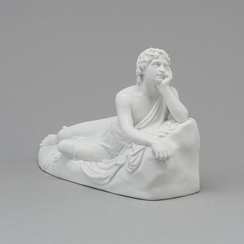 BERTEL THORVALDSEN, efter. Skulptur, parian. Ur Johannes Döpares predikan. Bing & Gröndahl, Danmark, 1870-tal.