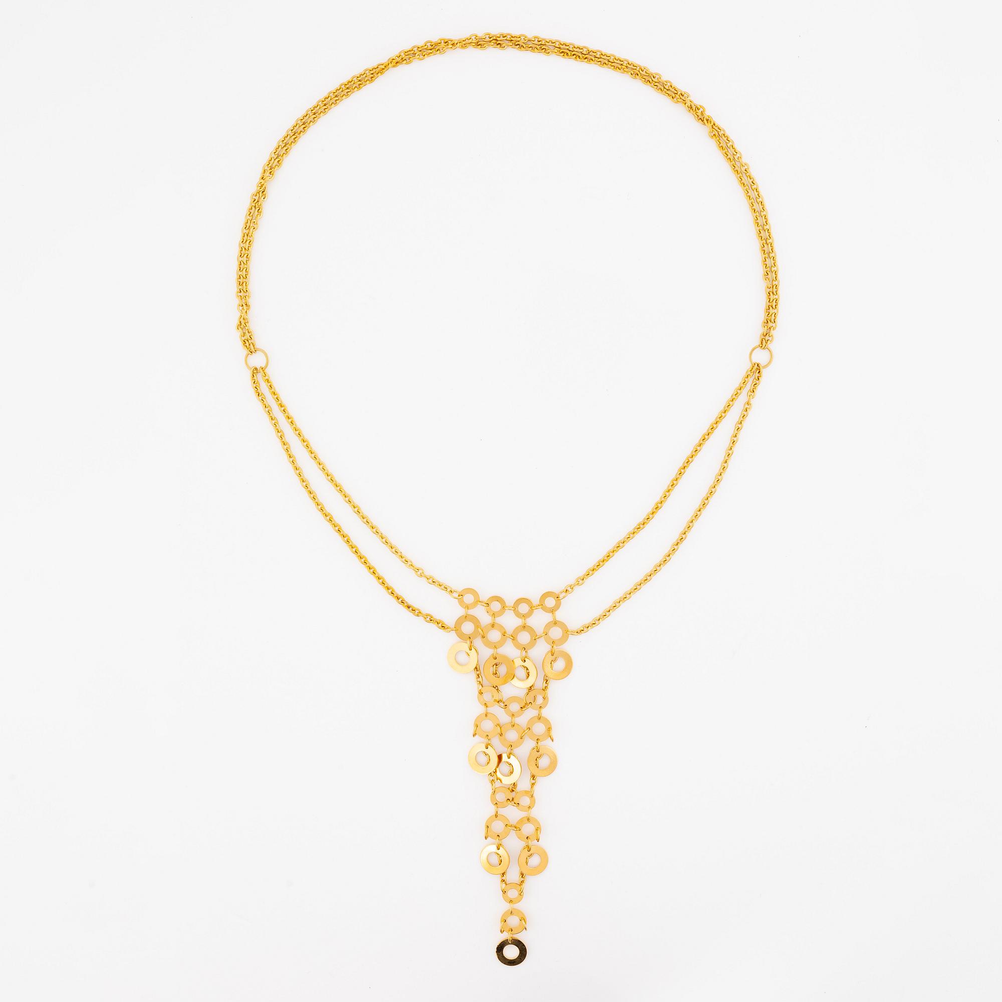 Siv Lagerström necklace gold metal.