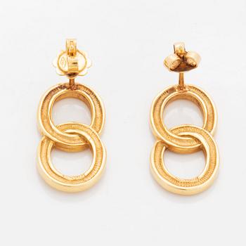 A pair of Buccellati earrings in 18K gold.