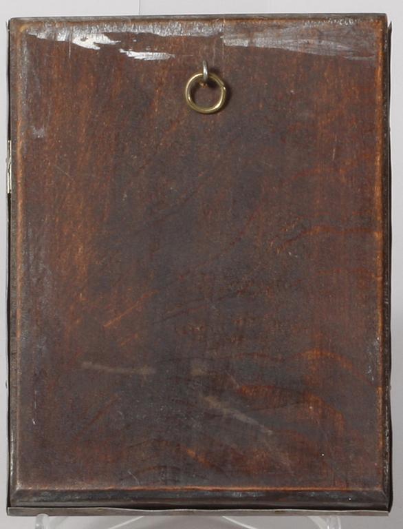 IKONER,2 st, trä, silver, mässing, trol Ryssland.