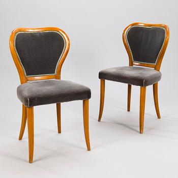 GUNNEL NYMAN,  A pair of 1940s chairs for Ab Boman Oy Finland.