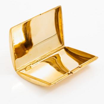 W.A. Bolin a case 18K gold with enamel, 1920.