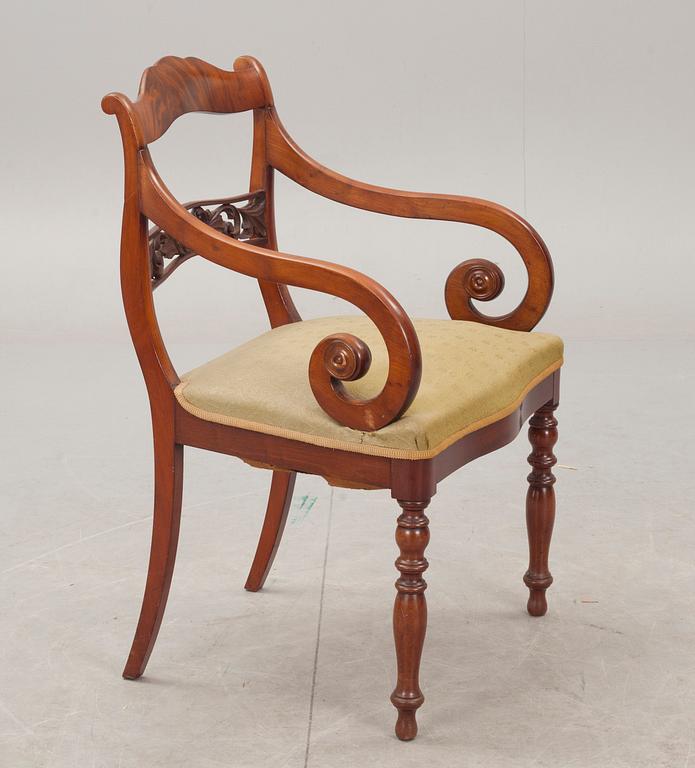 KARMSTOL. Senempire, 1800-talets mitt.