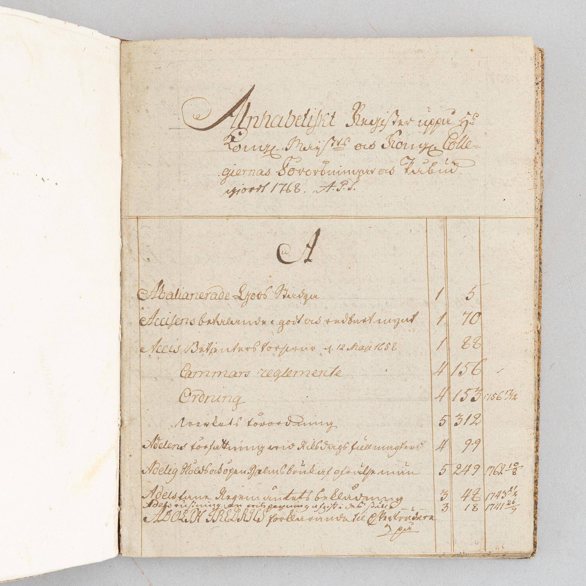 Manuscript, 18th Century.