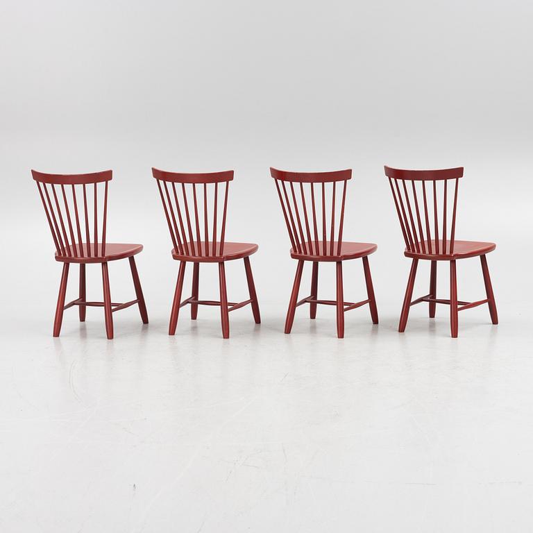 Carl Malmsten, Chairs, 4 pcs, "Lilla Åland", Stolab 2004.