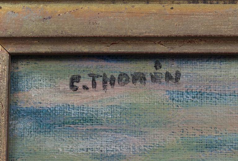 ESAIAS THORÉN, olja på duk, signerad.