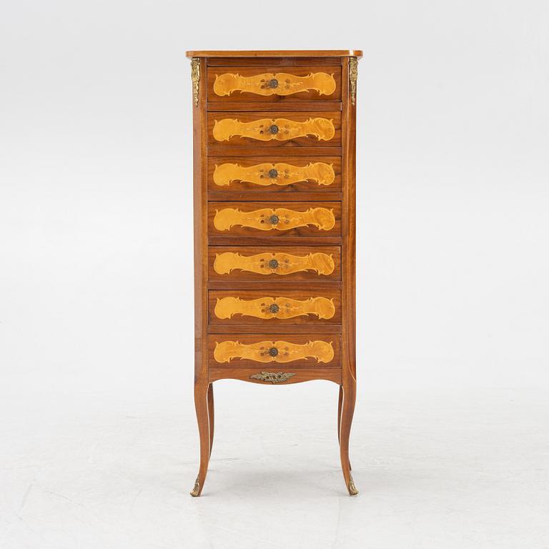 A Louis XV-style chest of drawers, second half of the 20th Century.