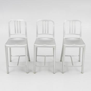 Emeco, three 'Navy counter' stols, 2010's/20's.