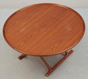 A Mogens Lassen mahogany 'Egyptian table', probably by Rud Rasmussen, Denmark.