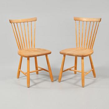 STOLAR, ett par, "Lilla Åland", Carl Malmsten, Stolab, 1990.