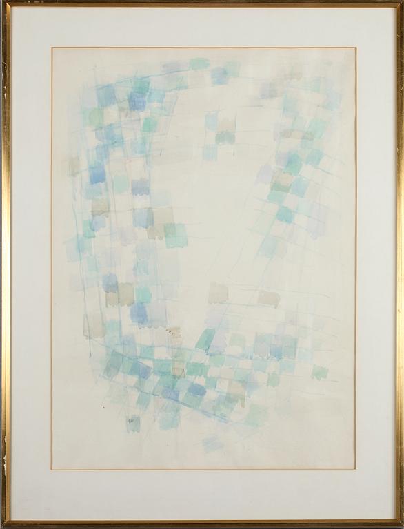 GÖSTA WERNER, akvarell, monogramsignerad.