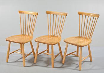 STOLAR, 3 st, "Lilla Åland", Carl Malmsten, Stolab, 2000-tal.