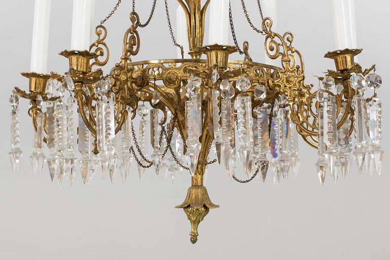A chandelier around 1900.