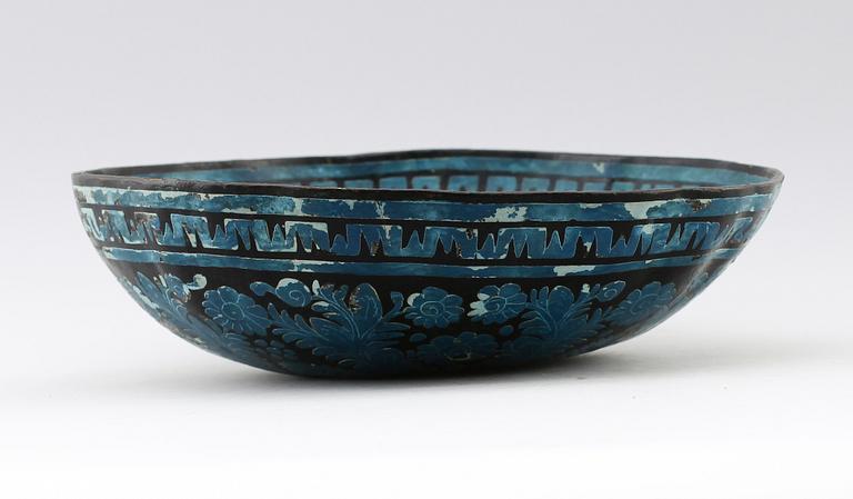 SKÅL, papier maché, 1800-/1900-tal.