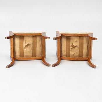 Banketter, ett par, empire, 1800-talets första hälft.