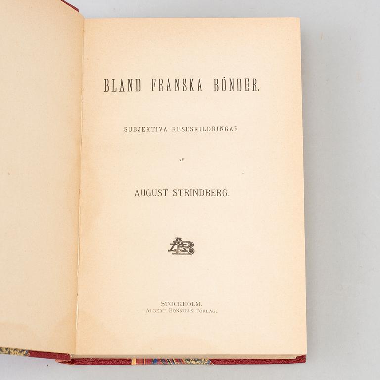 BOK, Dedikation av Strindberg.