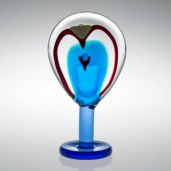 OIVA TOIKKA, A GLASS SCULPTURE. Lollipop. Signed Oiva Toikka Nuutajärvi 2004, 144/200.