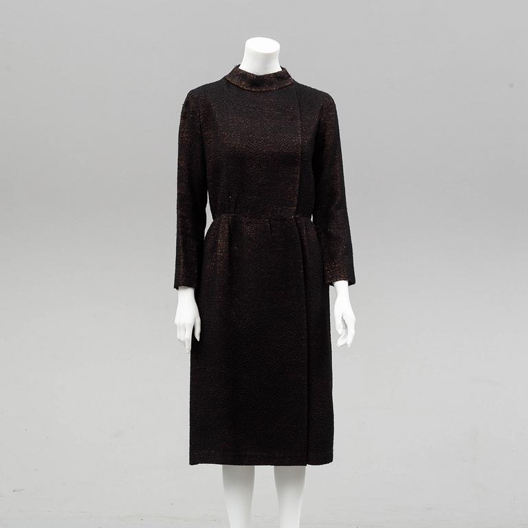 CHRISTIAN DIOR, kappa och klänning, 1960-tal.