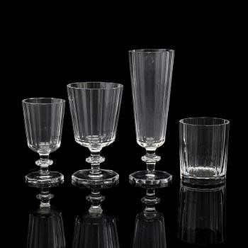 ELIS BERGH, glasservis, 40 delar, glas, "Karlberg", Kosta.