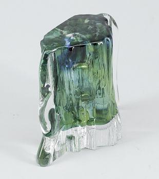 SKULTUR, glas, Ann Wärff, Kosta Boda, signerad, unik och daterad 1973/9.