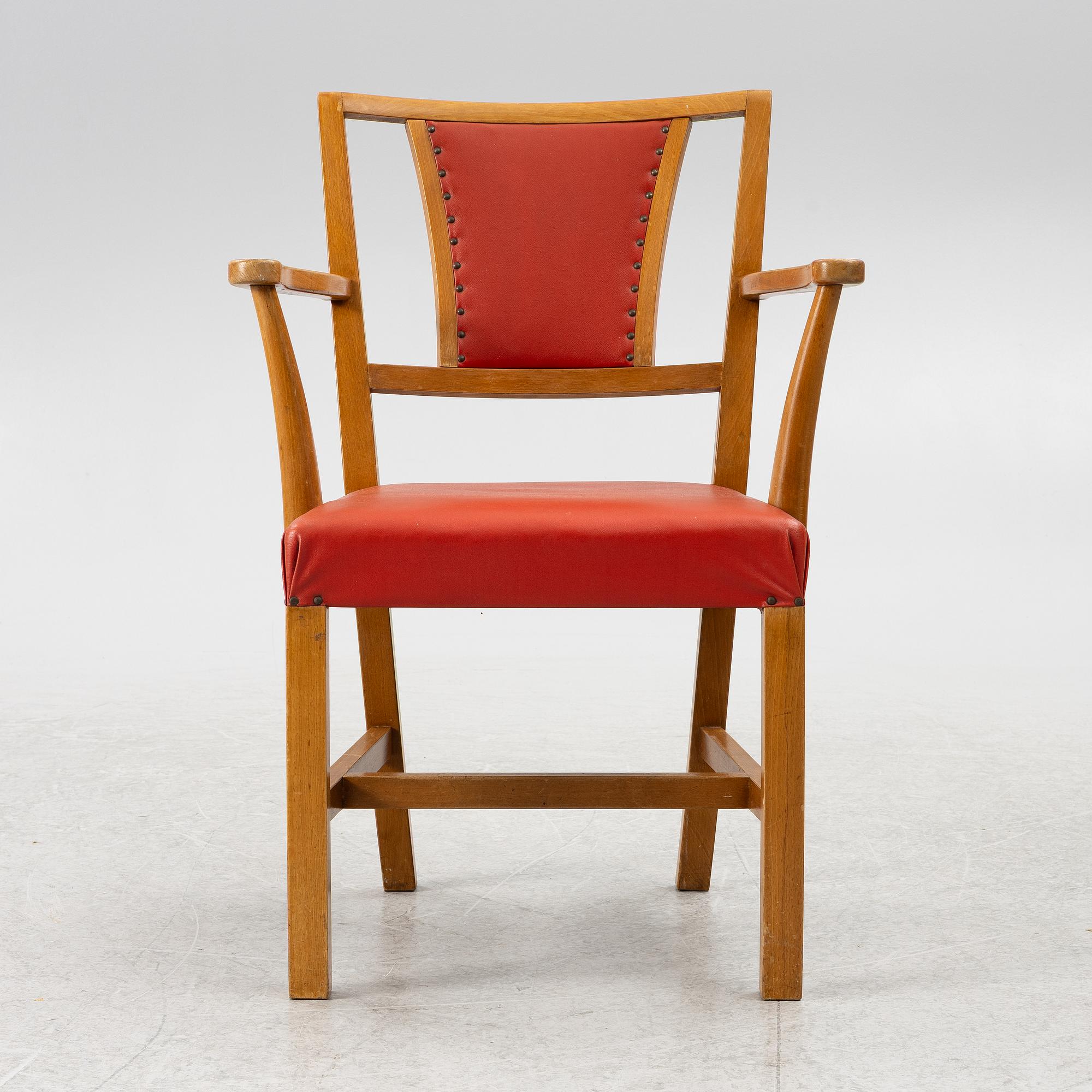 Josef Frank, a model B2163 armchair, Svenskt Tenn.