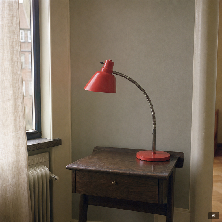 Harald Notini, bordslampa, modell A 15027, Arvid Böhlmarks Lampfabrik, Stockholm, 1930-tal.
