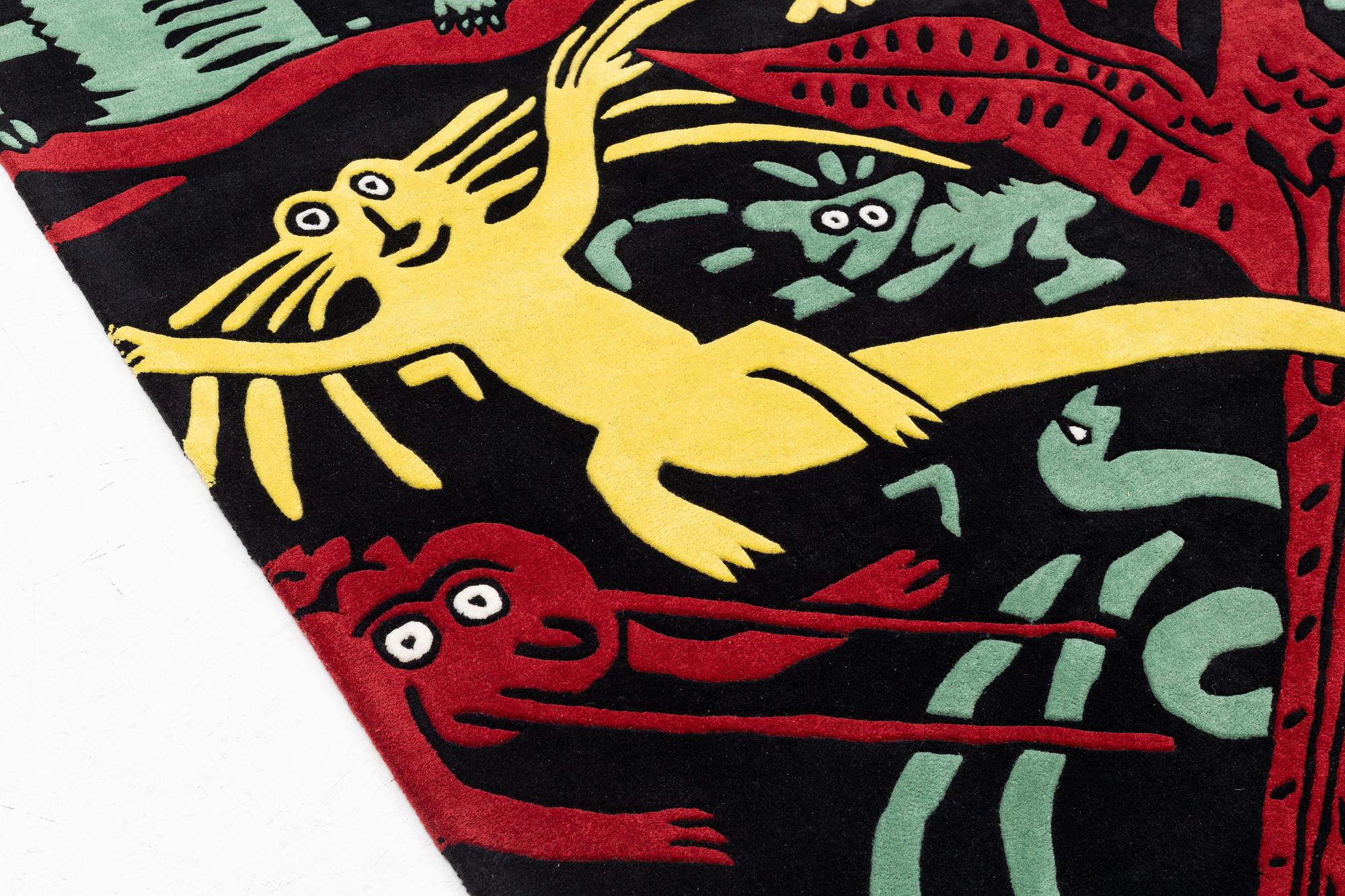 Carl Johan De Geer, a carpet, "Monster Subtil", hand tufted, c 297 x 199 cm, signed and numbered 1/25.
