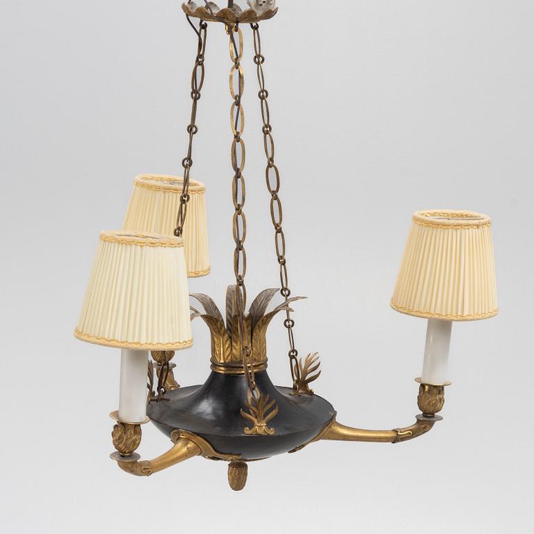 An Empire Style Ceiling Light, first half of the 20th Century.