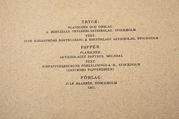 LITOGRAFISKA TRYCK, 50 st, ur M och W von Wrights "Svenska fåglar", A. Börtzells, Stockholm, 1900-talets första hälft.
