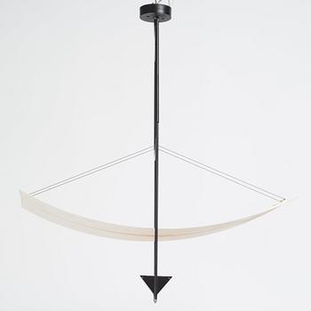 Mario Botta, a 'Zefiro', ceiling lamp, Artemide, Italy, 1980s.