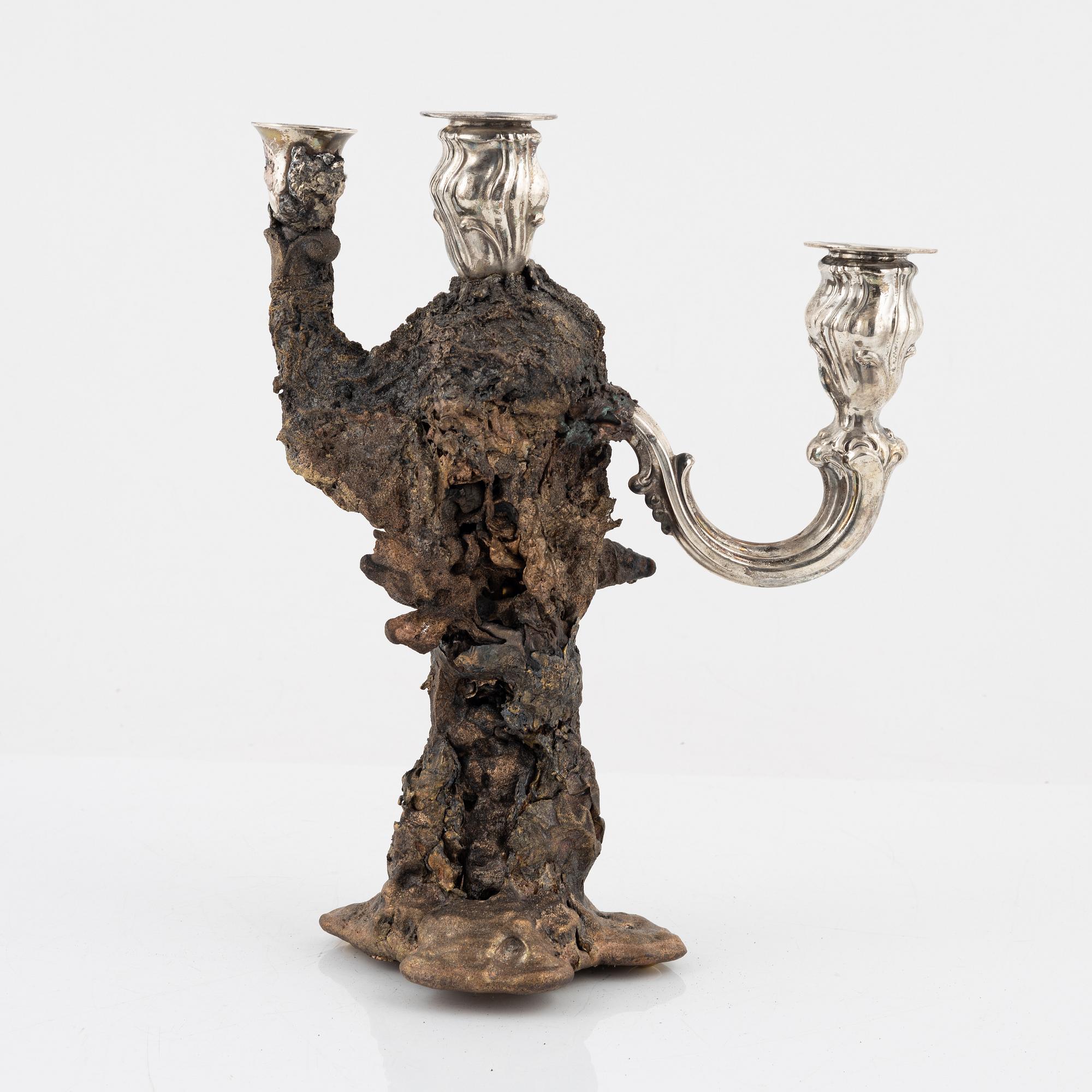 Olle Olls, a candelabra/light object, 2021.