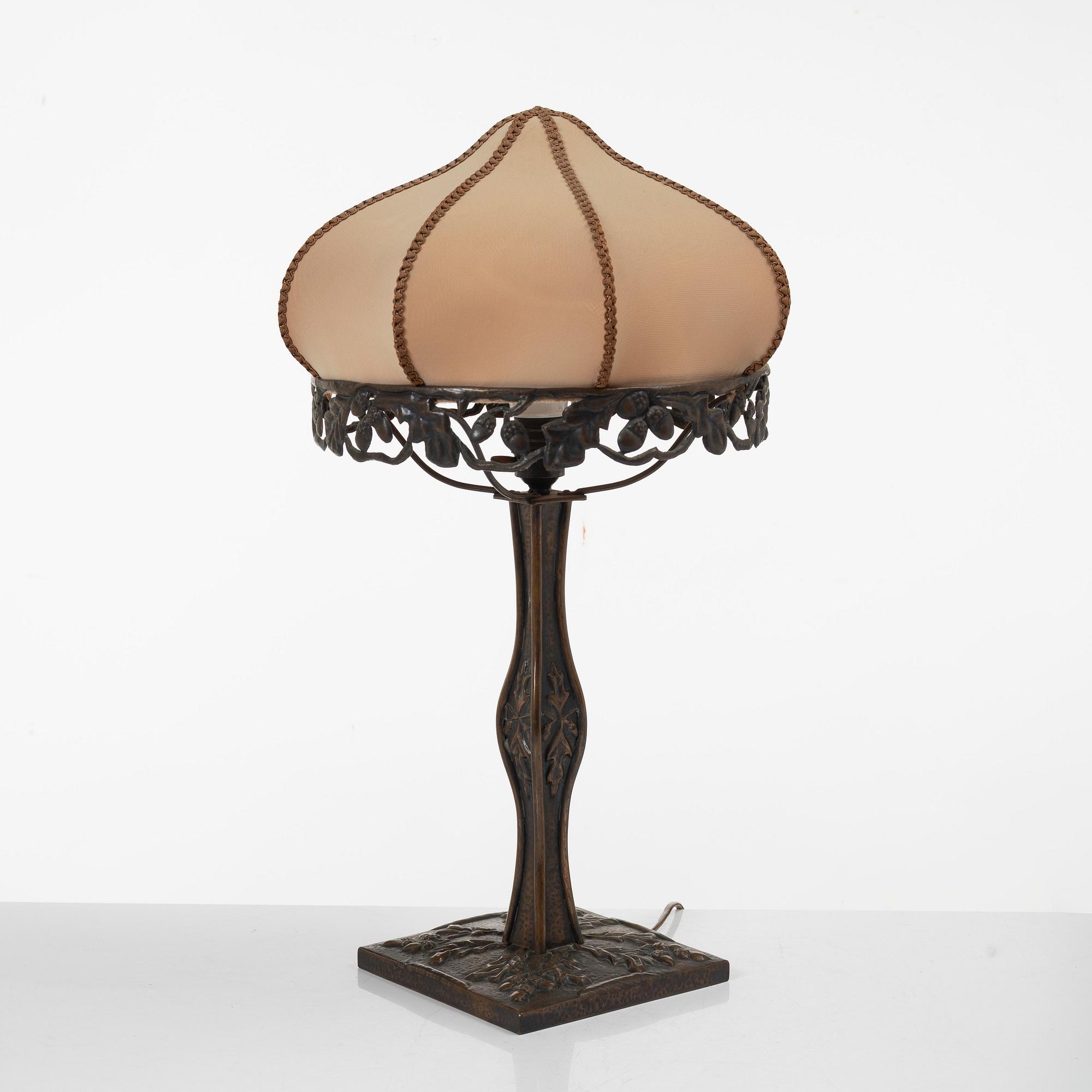 Bordslampa, jugend, tidigt 1900-tal.