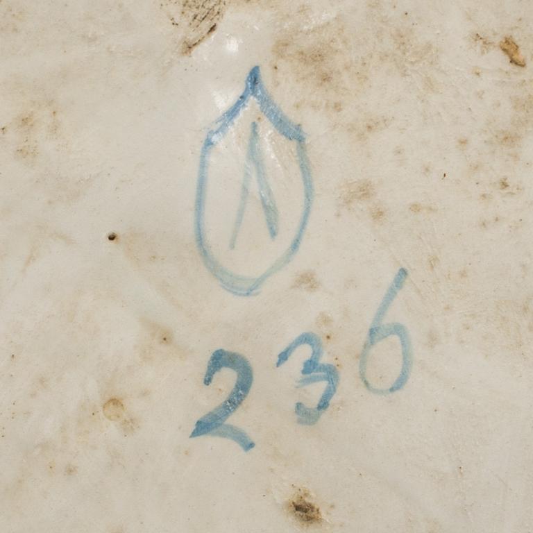 ANDREA DELLA ROBBIA, efter, väggrelief, majolika, Italien, 1800-tal.