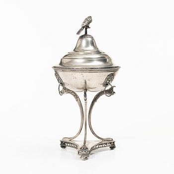 A silver sugar bowl, Dufva A G, Stockholm 1920.